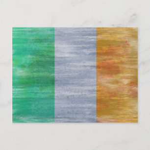 Postal Bandera angustiada de Eire