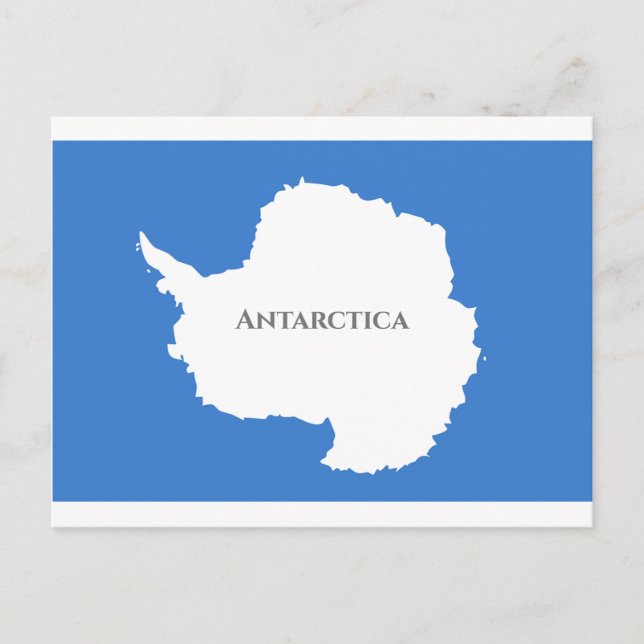 Postal Bandera antártica (Anverso)