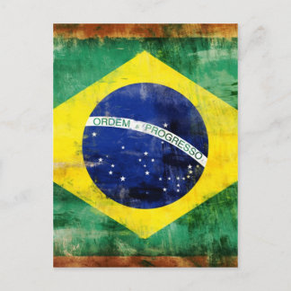 Postal Bandera antigua de Brasil