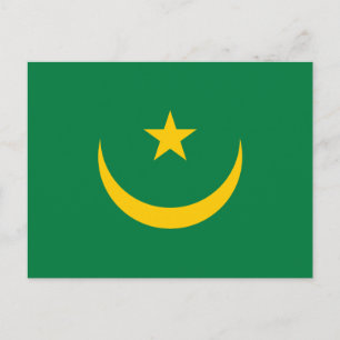 Postal Bandera antigua de Mauritania