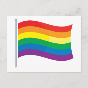 Postal Bandera arco iris