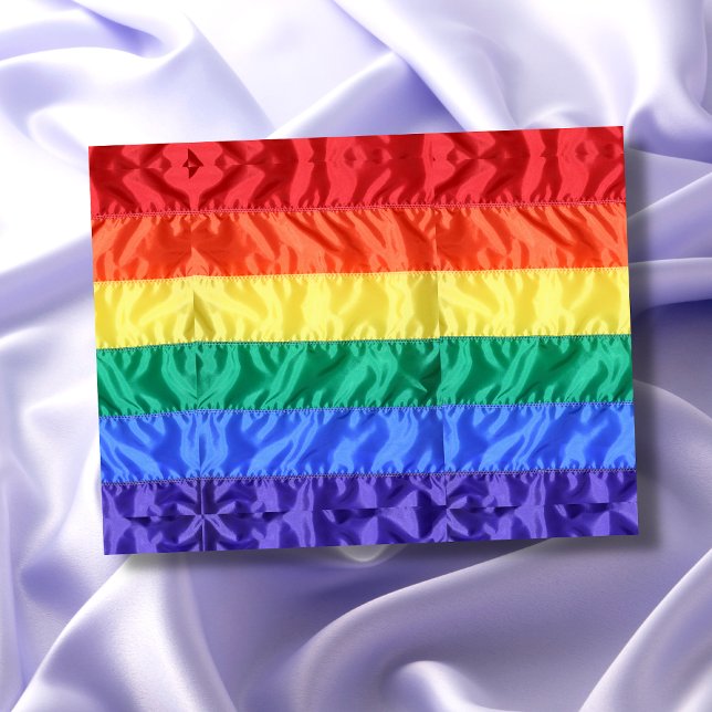 Postal Bandera arcoiris Orgullo gay LGBTQ el amor LGBT es (Subido por el creador)