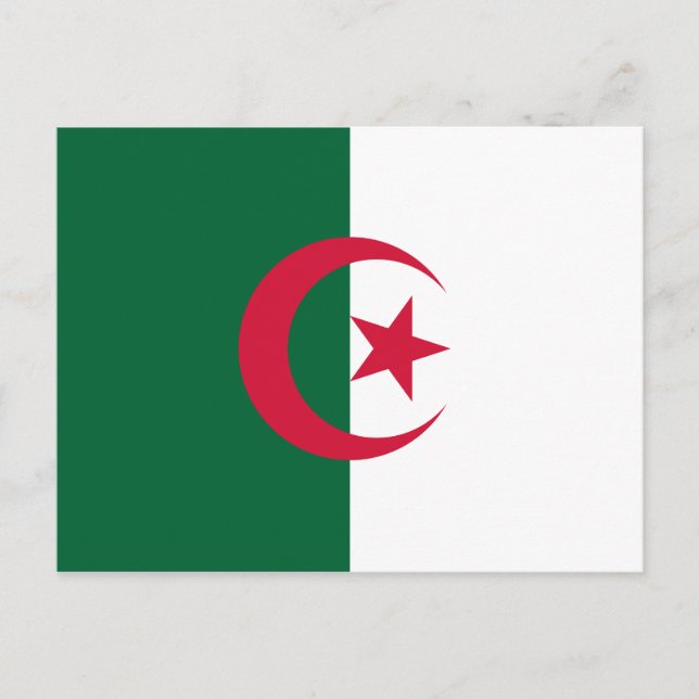 Postal Bandera Argelina Patriótica (Anverso)