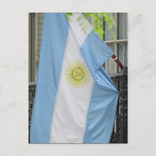 Postal bandera argentina