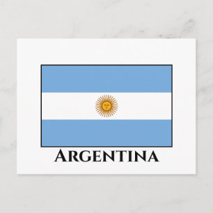 Postal Bandera argentina