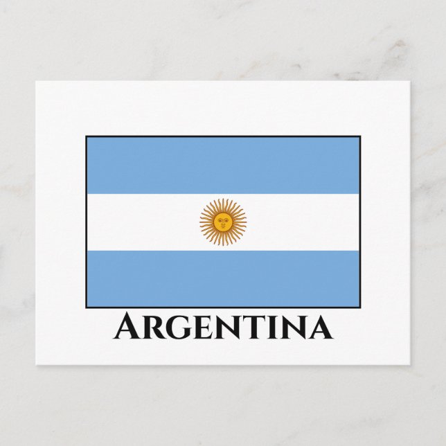 Postal Bandera argentina (Anverso)