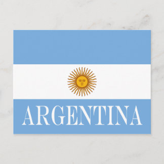 Postal Bandera argentina Bandera De Argentina