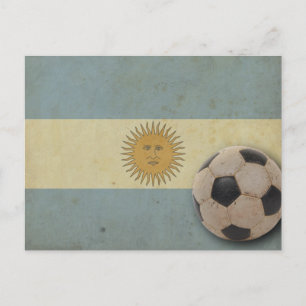 Postal Bandera argentina vintage