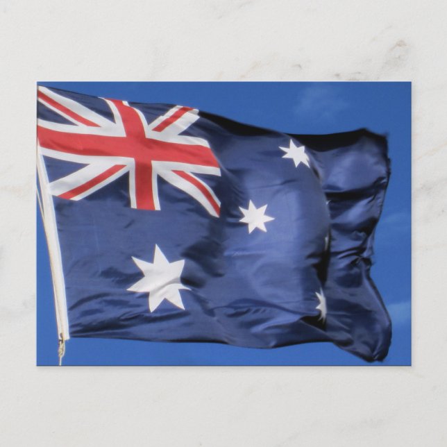Postal bandera australiana (Anverso)
