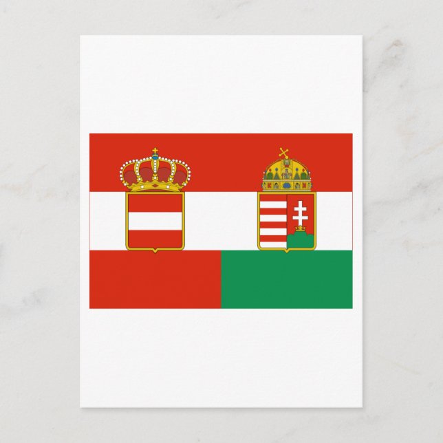 Postal Bandera Austria-Hungría (1869-1918) (Anverso)