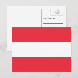 Postal Bandera austriaca, bandera de Austria