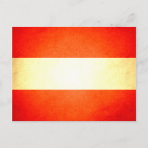 Postal Bandera austriaca besada por el sol