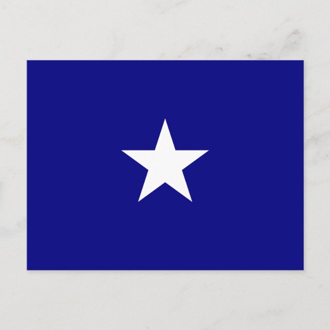 Postal Bandera azul Bonnie (Anverso)