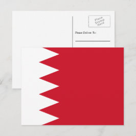 Postal Bandera bahreiní, bandera de Bahréin