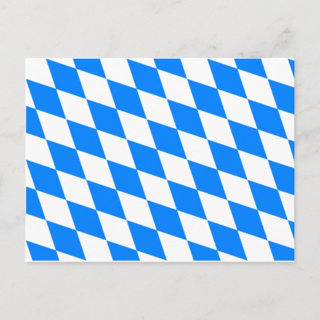 Postal Bandera bávara - Bayerische Flagge (Anverso)