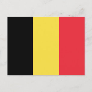 Postal Bandera belga patriótica