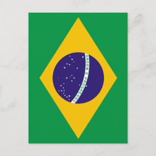 Postal bandera brasileña