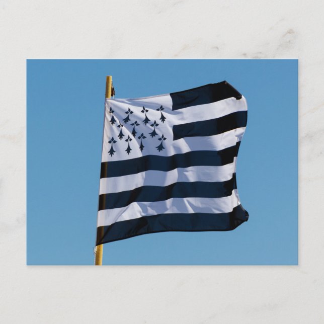 Postal Bandera bretona (Anverso)