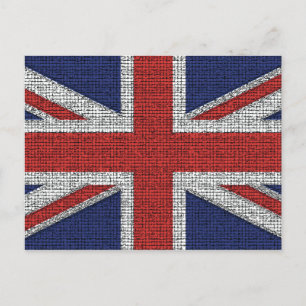 Postal Bandera británica atada