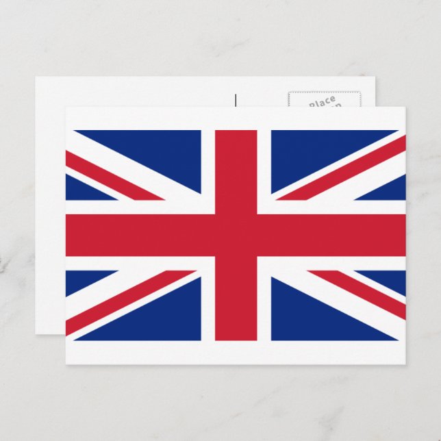 Postal Bandera británica, Bandera del Reino Unido (Anverso / Reverso)