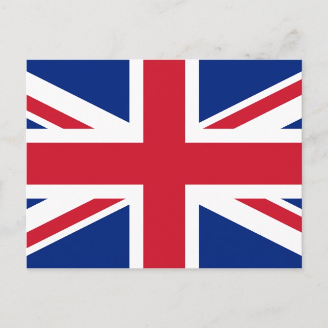 Postal Bandera BRITÁNICA de Reino Unido Union Jack (Anverso)