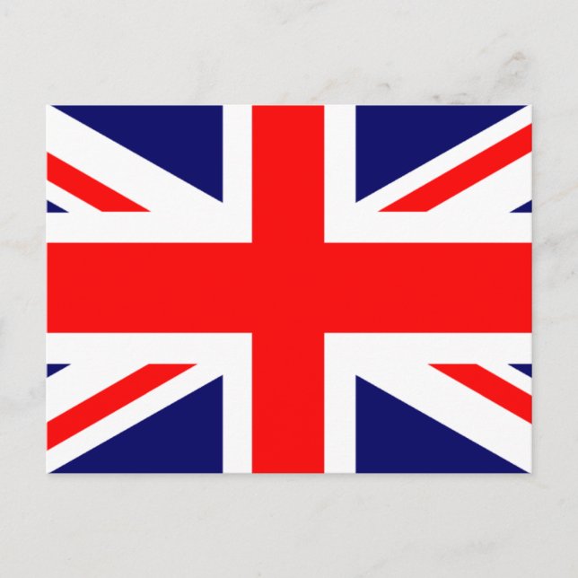 Postal Bandera británica Union Jack (Anverso)
