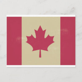 Postal bandera canadiana