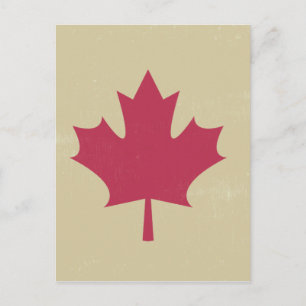 Postal bandera canadiana