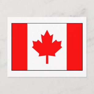 Postal Bandera canadiense