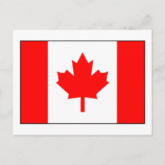 Postal Bandera canadiense