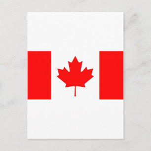 Postal Bandera Canadiense
