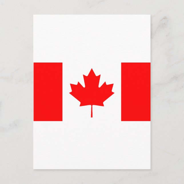 Postal Bandera Canadiense (Anverso)