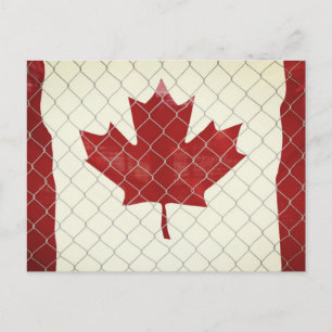 Postal Bandera canadiense. Alambre de enlace de cadena. R