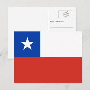 Postal Bandera Chilena, Bandera de Chile