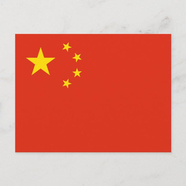 Postal Bandera china (China) (Anverso)