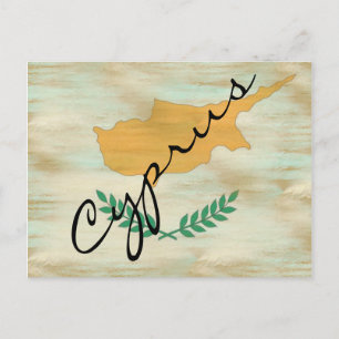 Postal Bandera chipriota amenazada por Chipre
