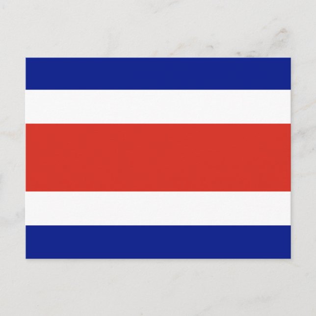 Postal Bandera Civil de Costa Rica (Anverso)