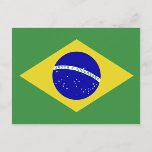 Postal Bandera clásica brasileña