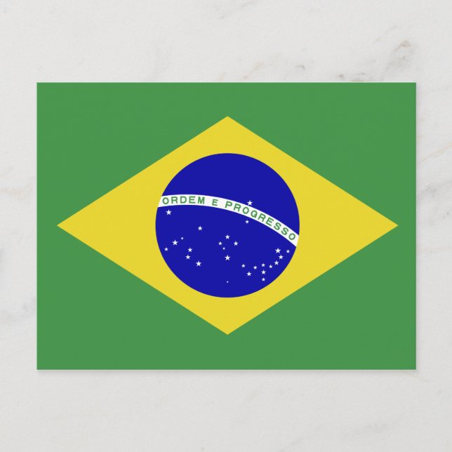Postal Bandera clásica brasileña (Anverso)