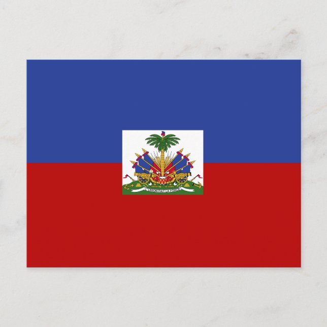 Postal Bandera clásica haitiana (Anverso)
