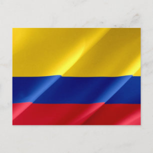 Postal Bandera colombiana -