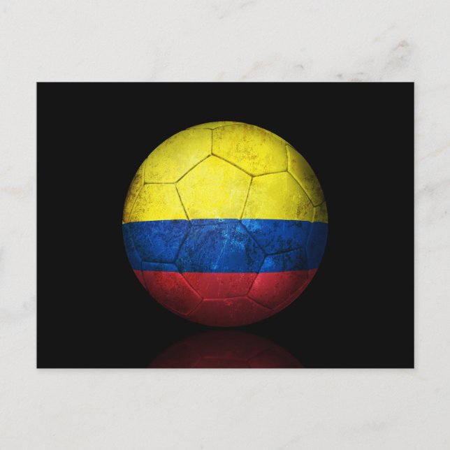 Postal Bandera Colombiana de Fútbol (Anverso)