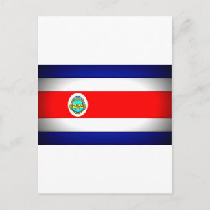 Postal Bandera costarricense estilizada