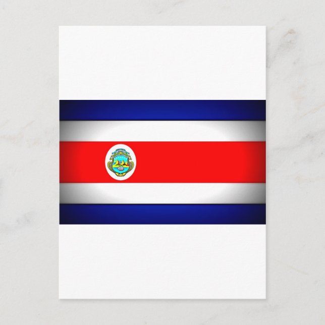 Postal Bandera costarricense estilizada (Anverso)