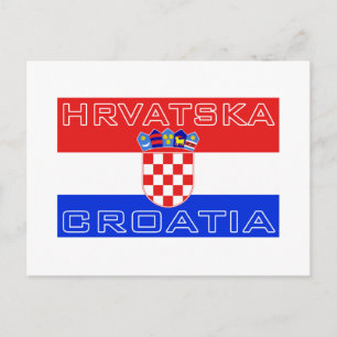 Postal Bandera croata Hrvatska de Croacia