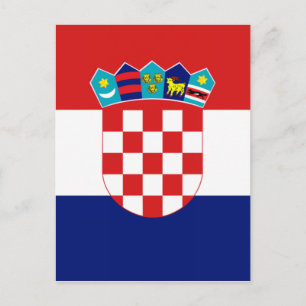 Postal Bandera croata - Trobojnica
