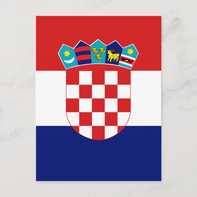 Postal Bandera croata - Trobojnica (Anverso)