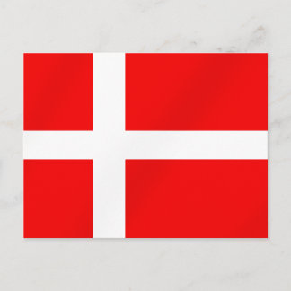 Postal Bandera danesa de Dinamarca para los daneses