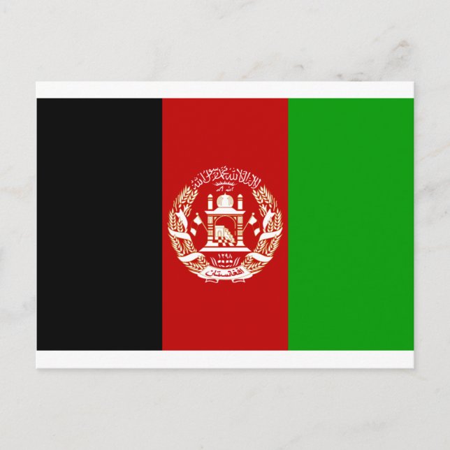 Postal Bandera de Afganistán (Anverso)