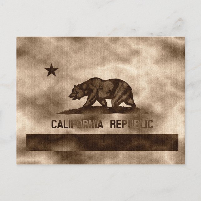 Postal Bandera de Aged California (Anverso)